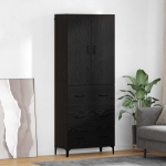 K&otilde;rgushein sahtliga must tamm 69,5 x 34 x 180 cm tehispuit