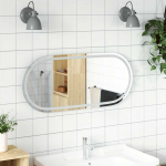 Led vannitoapeegel, 100x45 cm, ovaalne