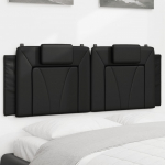 Voodipeatsi padi viana, must, 120 cm, kunstnahk