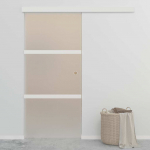 Liuguks, esg-klaas ja alumiinium, 90 x 212 cm, h&otilde;bedane