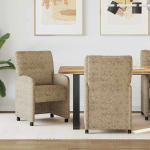 Ratastega s&ouml;&ouml;gi-toolid ratastega 2 pcs helehall 57 x 67 x 95 cm