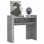 Konsoollaud, betoonhall, 100 x 35 x 90 cm, tehispuit