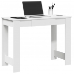 Kirjutuslaud valge 100x45x75 cm engineered wood
