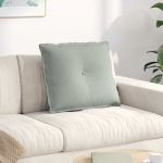 Seljatugi padi helehall 60 x 50 cm korter kangas