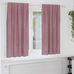 Pimendavad kardinad 2 pcs tumepink 140 x 175 cm samet