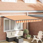 K&auml;igukohandatav varikatus kollane ja oranž 350 x 250 cm
