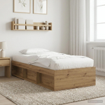Voodiraam ladustamisega artisan tamm 80 x 200 cm tehispuit