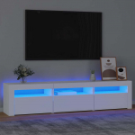 Telerialus led-tuledega, valge, 180 x 35 x 40 cm