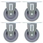 Fikseeritud rattad 4 tk, 75 mm