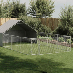 Outdoor dog kennel run 7x3x1,9 m tsingitud terasega