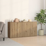 Kappide k&uuml;lgedel 2 pcs k&auml;sit&ouml;&ouml;tamm 79 x 38 x 80 cm tehispuit