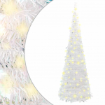 Pop-up kunstkuusk, 50 ledi, valge, 120 cm