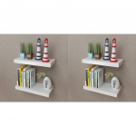 Seinariiulid, 4 tk, valge, 40 cm