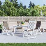 K&otilde;rge seljatoega toolipadjad 4 tk, pruunikashall, oxford kangas