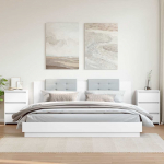 &Ouml;&ouml;kapid 2 tk, valge, 40 x 35 x 62,5 cm, tehispuit