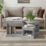 Kohvilaud 3 tk, betoonhall, tehispuit
