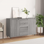 Puhvetkapp, hall sonoma tamm, 101,5 x 35 x 70 cm, tehispuit