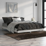 Voodiraam, hall sonoma tamm, 135 x 190 cm, tehispuit