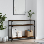 Konsoollaud, pruun tamm, 100x29x75 cm, tehispuit