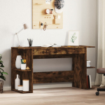 Kirjutuslaud, suitsutatud tamm, 140 x 50 x 75 cm, tehispuit
