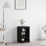 K&otilde;ide led -ribatuledega must tamm 41 x 37 x 67 cm tehispuit