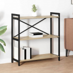 Raamatukapp sonoma tamm 80 x 30 x 83 cm tehispuit