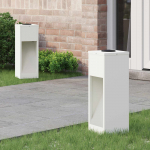 P&auml;ikese led rada valgus 2 pcs valge k&uuml;lmvaltsitud teras