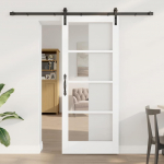 Libisev uks orkdal valge 83 x 202 cm soe m&auml;nnipuit ja klaas