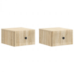 Seinale kinnitatav &ouml;&ouml;tis 2 pcs sonoma tamm 33 x 34,5 x 20 cm