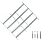Akna turvav&otilde;re 4 ristvartiga 3 pcs 430-740 mm tsingitud teras