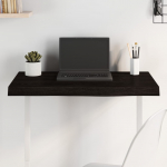 Lauaplaat, tumepruun, 80 x 50 x (2-6) cm, t&ouml;&ouml;deldud tammepuit