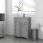 Raamatukapp, hall sonoma tamm, 60 x 33 x 80 cm, tehispuit