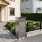 Postkast h&otilde;bedane 40 x 40 x 100 cm tsingitud teras