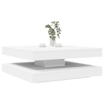 Diivanilaud 360 kraadi p&ouml;&ouml;ratav valge 90x90x34,5 cm