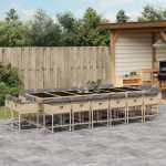 17-osaline aia s&ouml;&ouml;gim&ouml;&ouml;bli komplekt patjadega, beežid toonid