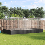 Linnumaja koos laiendusega, h&otilde;bedane, 518x307x212 cm, teras