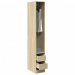 Riidekapp, sonoma tamm, 30x50x200 cm, tehispuit