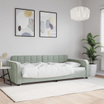 P&auml;evavoodi, helehall, 90 x 200 cm, samet