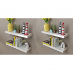 Seinariiulid, 4 tk, valge, 60 cm