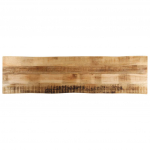 Lauaplaat naturaalse servaga 160x40x3,8 cm t&ouml;&ouml;tlemata mangopuit