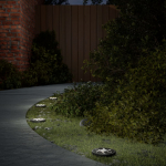 P&auml;ikesetoitel valgustid maapinnale, maavaiadega 4 tk, soe valge