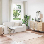 Libisemisvastane shaggy vaip cream 200 x 200 cm pp