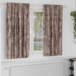 Satiinist kardinad 2 pcs cappuccino 175 x 140 cm samet