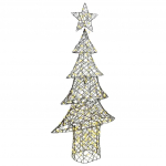 J&otilde;ulupuu koos 240 led-iga soe valge 180 cm rotang