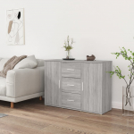 Puhvetkapp, hall sonoma tamm, 91x29,5x65 cm, tehispuit