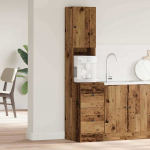 K&ouml;&ouml;gikapp sahtliga riiuliga ladustamisega vana puit tehispuit