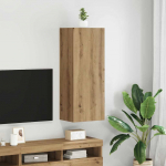Tv seina kapp k&auml;sit&ouml;&ouml;puu 40,5 x 30 x 102 cm tehispuit