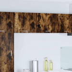 Seinakapp riga 2 pcs suitsutatud tamm ja valge 50 x 31 x 40 cm