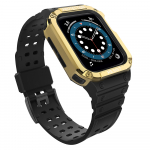 Protect Strap Band for Apple Watch 38/40/41mm Armored Case Strap - Black, Gold