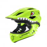 Rockbros TT-32004 Shark Children's Bike Helmet with Detachable Jaw Size M (54-58) - Green